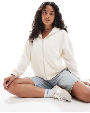 Roxy Rise & Vibe Sweet Zip-Up Hoodie - White