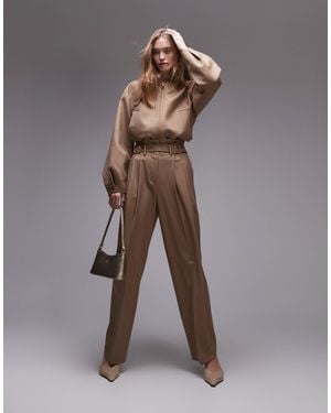 & Other Stories Co-Ord Lux Belted Pants - Brown