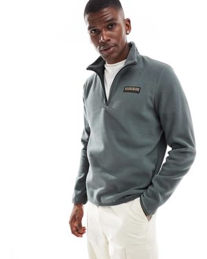 Napapijri – iaato – fleece-sweatshirt - Grau