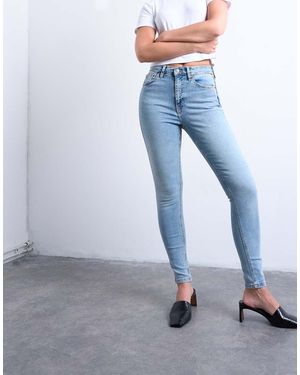 Topshop Hourglass Jamie High Rise Skinny Jean - Blue