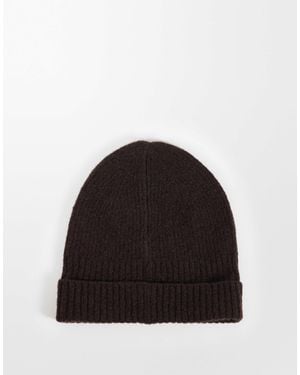 Weekday Premium Chunky Wool Blend Beanie - Black