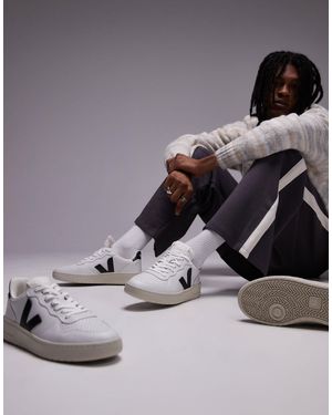 Veja V-10 - baskets - extra et noir - Métallisé
