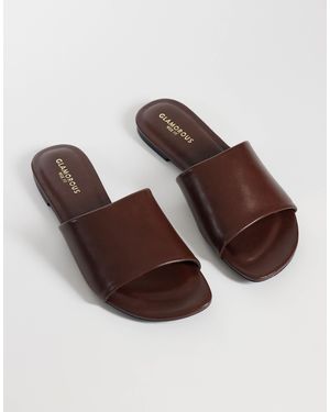 Glamorous – slip-on-sandalen - Braun