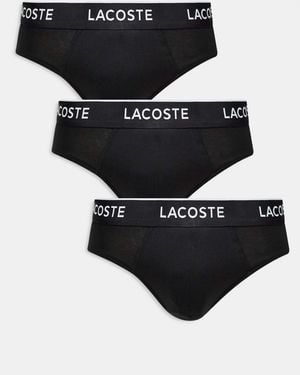 Lacoste – e slips im 3er-pack - Schwarz