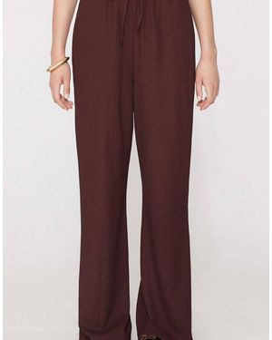 Tezenis Crinkle Palazzo Trousers - Red