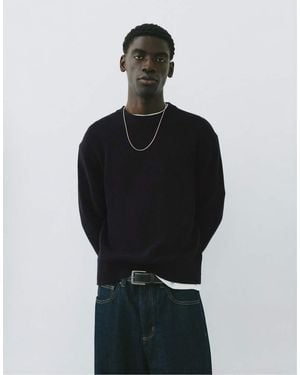 Pull&Bear Basic Trui - Zwart