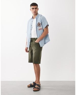 ASOS Loose Denim Jorts - White
