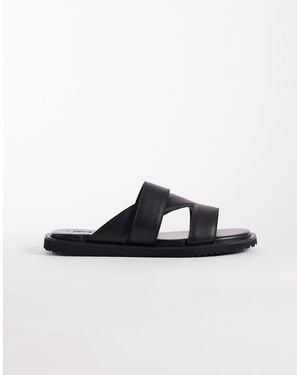 ASOS – sandalen aus leder - Blau