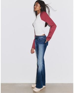 Stradivarius Low-rise Bell Bottom Jeans - Blue
