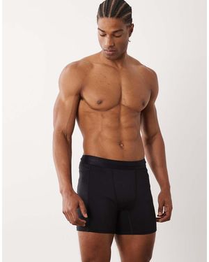 4505 Active 5" Base Layer Training Half Tight With Phone Pocket - Blue