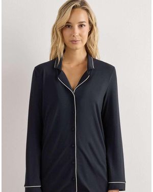 Intimissimi Long-Sleeve Micromodal Jacket - Blue