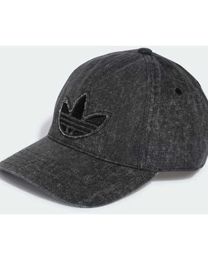 adidas Originals Washed Denim Cap - Black