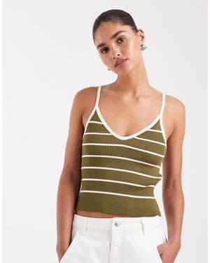 JJXX Knitted Vest Top - Green