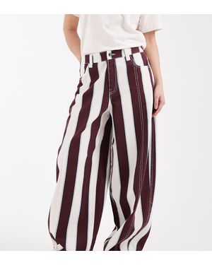 ASOS Asos Design Petite Barrel Trousers - Multicolour