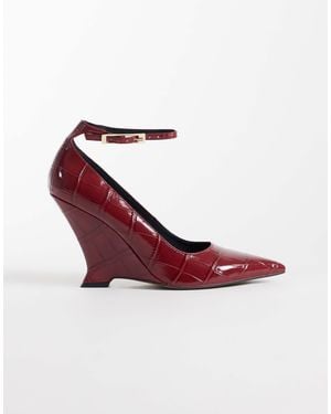 ASOS Palazzo Wedge Pumps - Red
