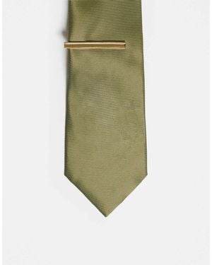 ASOS Satin Tie - Green