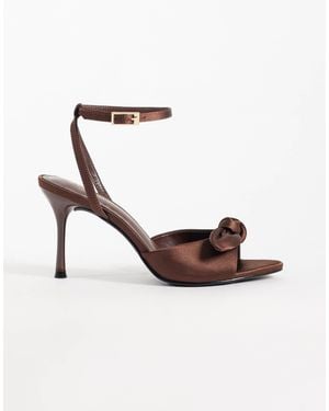 SIMMI Simmi London Tiarra Heeled Sandals With Bow - White