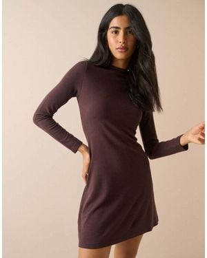 Nobody's Child High Neck Bailey Mini Dress - Black