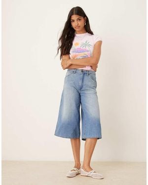 Wrangler Longline Jorts - Blue
