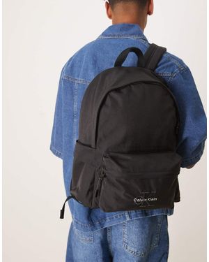 Calvin Klein Zaino Nero Con Logo - Blu