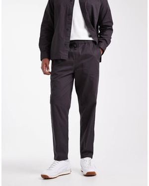 New Look Pantalon d'ensemble à enfiler doux au toucher - foncé - Noir