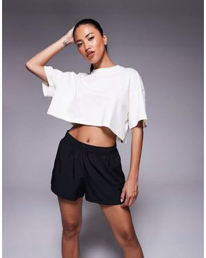 4505 Icon Heavyweight Cotton Cropped T-shirt With Quick Dry Finish - Blue