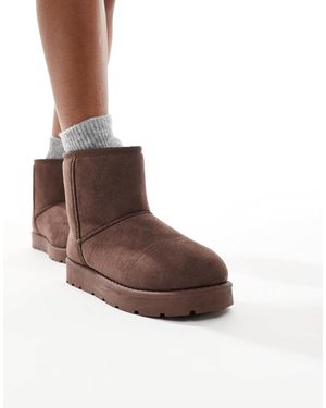 SEQWL – bequeme stiefeletten - Braun