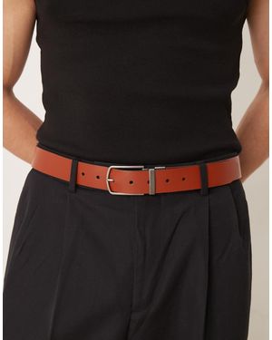 ASOS Reversible Leather Belt - Black