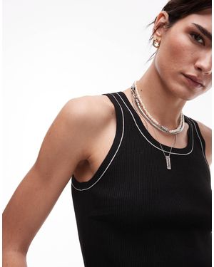 Mango – trägertop - Schwarz