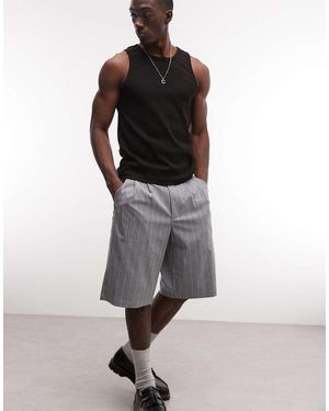 Prohibited Tailored Pleated Shorts - Grey