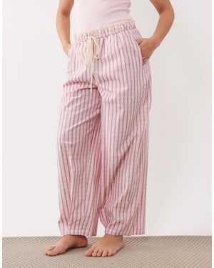 ASOS Asos design petite – strukturierte pyjamahose - Pink