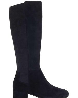 Dune Wide Fit Tayla Suede Boots - Blue