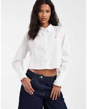 Tommy Hilfiger Ruffled Shirt - White