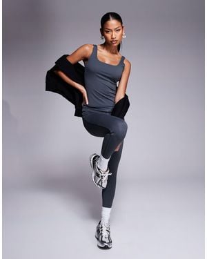 The Couture Club – leggings aus formendem stretch-stoff - Blau