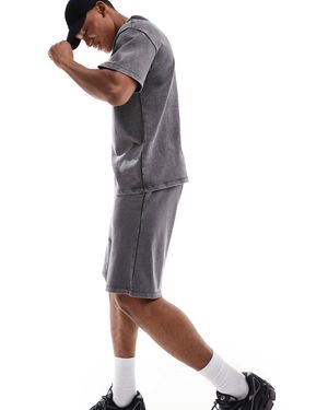 ADPT – oversize-sweat-shorts - Weiß