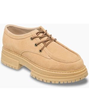 Roxy Work it - baskets basses en cuir - fauve - Neutre