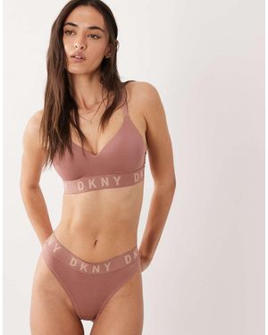 DKNY Cosy Boyfriend Thong - Pink