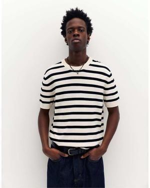 Pull&Bear – kurzärmliger pullover - Mehrfarbig