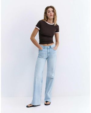 Pull&Bear Tall – gerade geschnittene jeans - Blau