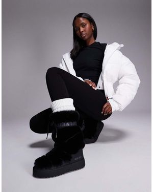 Moon Boot Ltrack Waterproof Faux-fur High Boots - Black