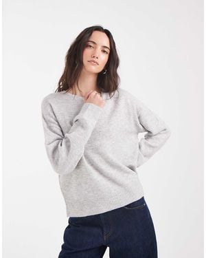 ONLY Strickpullover mit rundhalsausschnitt - Weiß