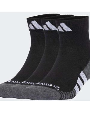 adidas Originals Performance Climacool Cushioned Quarter Socks 3-Pack - Black