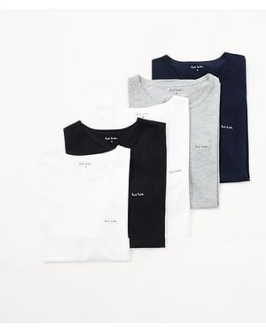 Paul Smith Paul Smith 5 Pack Lounge T-Shirts - Blue