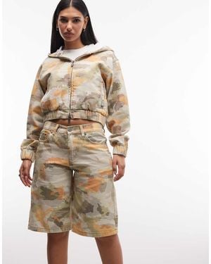 Liquor N Poker Denim Jorts - Natural
