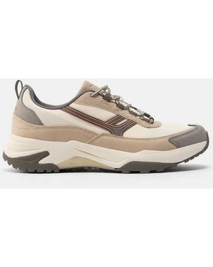 Pull&Bear Sneakers Multielemento Color Écru - Neutro