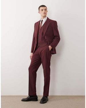 ASOS Slim Suit Trousers - Red