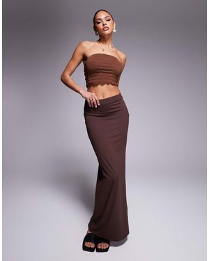 ASOS Jersey Column Maxi Skirt - Purple