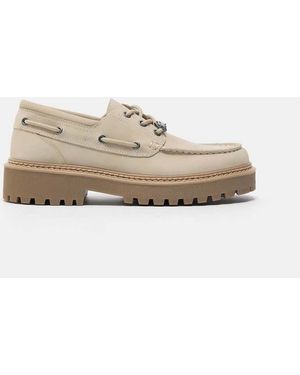 Pull&Bear Stwd Boat Shoes - Natural