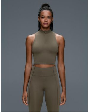 Oysho Rapid Dry Pocket Tank Top - Green