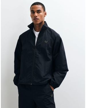 Fred Perry Oversized kombiteil-shell-jacke - Blau